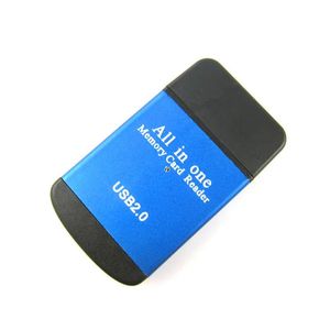 4-in-one-one-functionカードリーダーUSBオールインワンMS高速TF SD携帯電話メモリカードカメラM2 USB 2.0