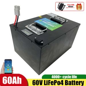 Batterien 60V 60AH LifePo4 Lithium -Batetry für Motorrad -Roller Elektrische Rikscha -Blei -Säure -Ersatz +10A Ladegerät