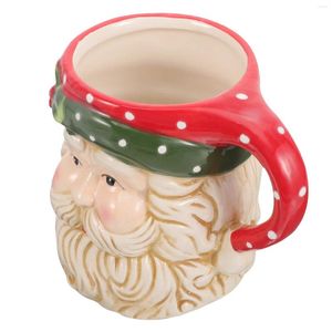 Tazze Piattini Tazza decorativa per acqua Simpatico contenitore per ufficio Design con maniglia vintage Adorabile caffè Regalo di Natale Novità