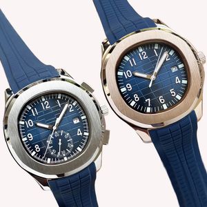 Relógios de luxo relógios de grife relógios 5968r Multi-estilo Hight Qualidade Hight Movimento automático de máquinas 904L Aço inoxidável Silicone Band Sapphire Wristwatch