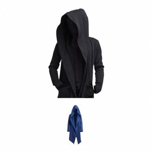 FI hoodie mens kvinnor varm hooded solid kappa jacka vår höst cardigan brinnande man kostym överdimensionerad w7ri#