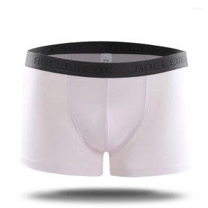 Underpants Modal Mens Underwear Medium Rise Breathable Sweat Absorbing Boxer Drop Delivery Apparel Dh3Df