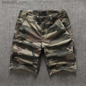 Shorts masculinos verão camuflage bens de mangas curtas de lazer ao ar livre de masculino