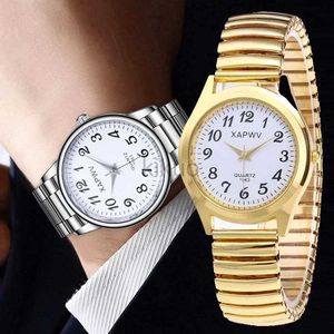 Wristwatches Fashion Women Men Watch Flexible Elastic Band Quartz Wrist Watch Steel Strap Couple Watch Gift 24329