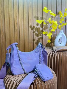 Moda nylonowa torba na ramię Kobieta crossbody luksusowe mężczyzn designer torby hobo torebki torebki torebki portfel 3 -częściowy zestaw