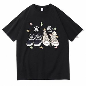 Heartstopper T-Shirt Nick Charlie Sapatos Hi Roupas Tops Camiseta Camiseta Mulheres Homens Top Plus Size Camiseta Tops Y3sj #
