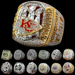 مجموعة خاتم بطولة Super Bowl الفاخرة المصمم 14K Gold KC Team Rings for Mens Womens Diamond Star Jewelrys