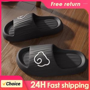 Hausschuhe Badezimmer Frauen Sommer Flip-Flops Cartoon Bär Schuhe Für Männer Indoor Outdoor Mann Rutschen Weichen Dicken Strand Sandalen