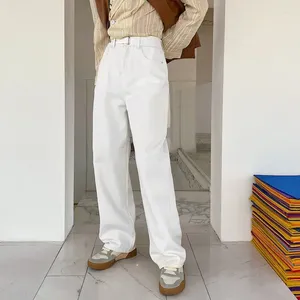 Erkek Kot Bahar Sonbahar Günlük Pantolon 2024 Yüksek Kaliteli Kore Moda Düz Renk Erkek Düz Denim Pantolon A106