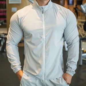 Mężczyźni Kobiety lato Szybkie suche turystyczne kurtki do koszykówki cienkie wodoodporne siłownia fitness Outdoor Sport Coats Skin Windbreaker 240321