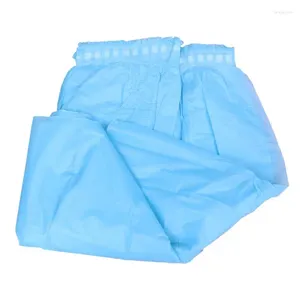 Table Skirt Plastic Portable Disposable Desk Party Supplies Tablecloth For Wedding Birthday Home Decors (Sky Blue)