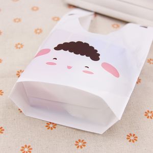 10/50pcs/Lot Cute Rabbit Ear Worki ciasteczka plastikowe torby na prezenty dla herbatników Pakiet pieczenia i zapasy imprezowe wydarzenia
