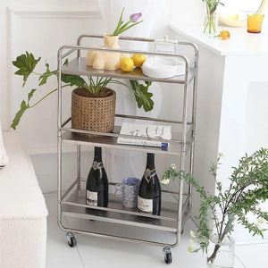 Kök förvaring Auxiliary Trolley Organizer Cart with Wheels Cabinets For Beauty Salon Furniture Cotboards Rolling Multi-Purpose