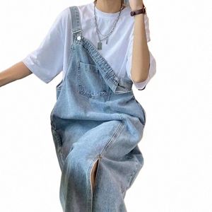 Feynzz Denim Jumpsuits Frauen Hose Frau Jeans Hohe Taille Denim Hosen Breites Bein Denim Kleidung Blue Jeans Vintage Qualität Fi 20ig #