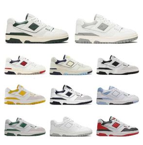 Trainer New B550 550 Casual Shoes Mens Women White Green Grey Shadow Balance Cream Black Blue UNC BB550 Evergreen Rich Paul Burgundy Cyan Brand 550 Designers Sneakers