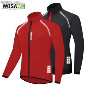 Cycling Jackets Ultralight Reflective Mens Cycling Jacket Long Sleeves Waterproof Windproof Road Mountain Bike MTB Jackets Bicycle Windbreaker24329