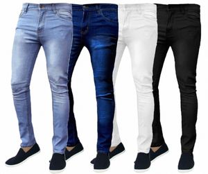 retro streç kot pantolon kanat fermuar gündelik ince fit pantolon erkek artı boyutu pantolon denim skinny jeans erkekler için 87g4#