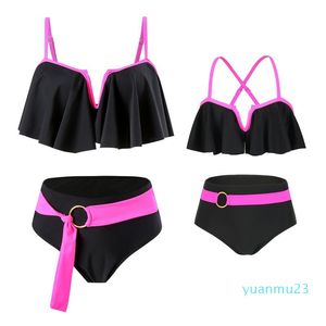 Luxury Designer Bikini New European and American swimsuits, parent-child mother daughter split swimwear