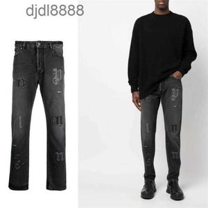 Calças de grife masculinas roxo marca jeans mens na moda novo anti envelhecimento magro ajuste casual apertado loja