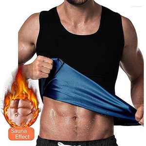 Camicia da sauna per modellare il corpo da uomo - Gilet di compressione del sudore che trattiene il calore Shapewear Top Esercizio da palestra Versatile Shaper Vita Trainer