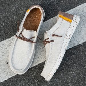 Schuhe Marke Männer lässige Schuhe Fashion Denim Canvas Schuhe atmungsaktive Männer laufen flache Schuhe im Freien große leichte Männerschuhe Slattern