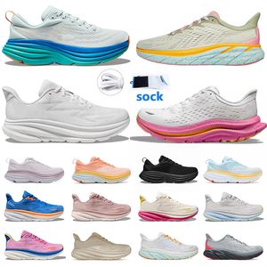 Hoka Kawana 2 Pink Hokas Bondi 8 Running Shoes Clifton 8 Clifton 9 Free People Black White Carbon x2 Men Women Outdoor Shoe Sneakers Runner Trainers【code ：L】Walking Jogging Dhgate