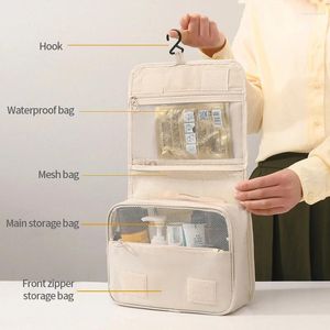 Storage Bags Portable Hanging Makeup Bag Multifunctional Foldable Cosmet Cosmetic Women Washing Toilet