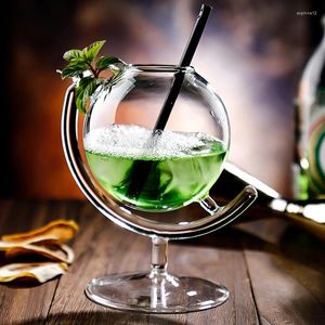 Vinglas 330 ml Creative Globe Design Cocktail Glass Personlig juice Cold Drink Martini Home Bar Party Drinkware