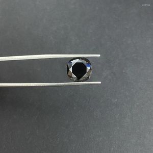 Diamanti sciolti 7x7MM 2 carati Nero taglio cuscino Moissanite Diamante VVS Pietra Ogni pietra preziosa viene fornita con un certificato