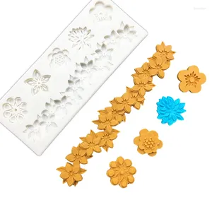 Baking Moulds Flower Lace Silicone Mold Sugarcraft Chocolate Cupcake Fondant Cake Decorating Tools