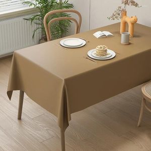 Table Cloth High-grade Waterproof White Sheepskin Tablecloth Oil-proof Non-washable Black