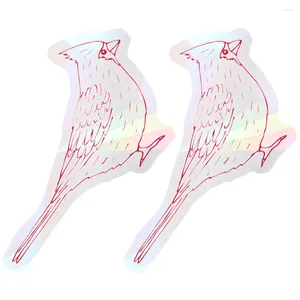 Window Stickers 2 Pcs Glass Sticker Bird Bathroom Decorations Clings Anti Collision Pvc Sun Catcher