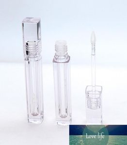 1 peça 55ml tubo de brilho labial quadrado transparente vazio recarregável batom plástico frascos de bálsamo labial recipiente diy tamanho mini inteiro 3542042