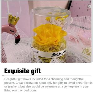 Decorative Flowers Artificial Flower Eternal Real Glass Gift Bridesmaid Wedding Decor