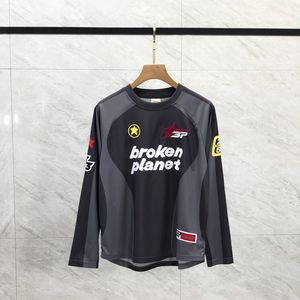 24ss Spring Summer Europe UK Patchwork Embroidery Quick Drying Breathable Football Jersey Tee Fashion Mens Long Sleeve Tshirt Women Casual Designer T shirts 0329