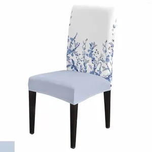 Chair Covers Plants Flowers Watercolor Cover Set Kitchen Stretch Spandex Seat Slipcover Home Decor Dining Room