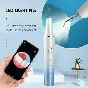 Bürsten Ultraschall Zahnstein Eliminator Dental Scaling Zähne Reinigung Werkzeuge Plaque Entferner Schaber für Dental Stein Tartaro Entfernung Sichtbar