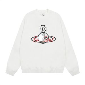 Vivi Saturn bedruckte Sweatshirts runder Neck -Hoodie Unisex Trendy Pullover