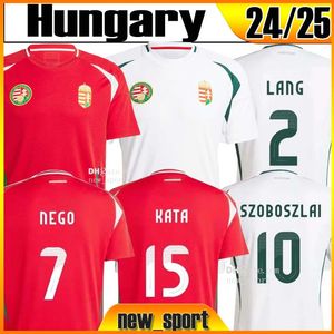 2024ハンガリーサッカージャージーSzoboszlai Gazdag Nagy Attila Kerkezネゴロランドナショナルチーム24 25ホームレッドアウェイホワイトキッズキットファンバージョンサッカーシャツ