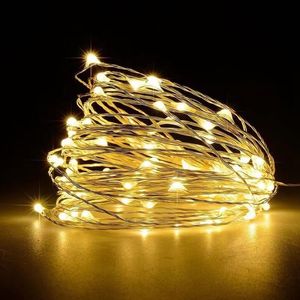 Wróżki z LED USB Garland Copper Light Light String Party Wedding Party Christmas Nowy Rok Dekoracja girlandy