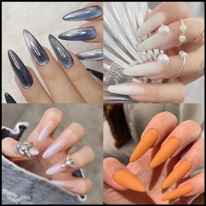 NYA 2024 100 st Snabbbyggnad nagelform tips nagel dual former finger förlängning nagelkonst uv förlänga gel finger stilett naglar säkert, här är