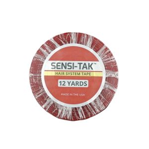 Adhesives Hstonir SensiTak Hair System Tape Medical Double Sided Tape For Hair Roll Red Liner Adhesive Easy Clean T002