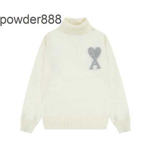 Great Love Alpaca Wool Blended Sweater Couple Soft and Glutinous Knitted High Collar Cloud Top Oversize Mens Womens