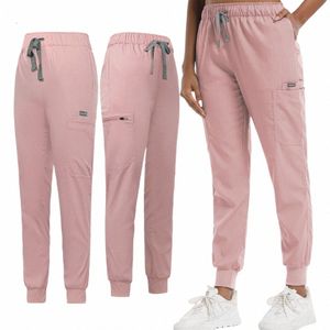 Pantaloni da jogging rosa Pantaloni da lavoro per animali domestici di bellezza Pantaloni da lavoro ospedalieri Uniformi Donna Uomo Pantaloni per scrub medici Pantaloni da lavoro per dentista W5y7 #