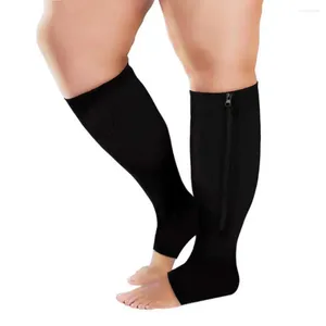 Women Socks Muscle Soreness Relief Compression For Men 2 Pairs Of Open Toe Knee High Support Veins