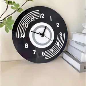 Wall Clocks Modern Minimalist Art Decoration Hanging Clock Music Room Artistic Creativity Home Silent Personality