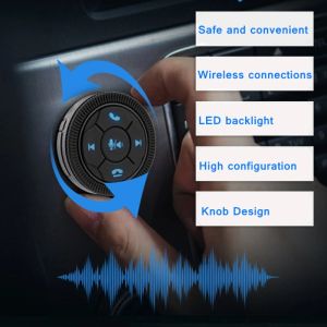 Controlla il pulsante del telecomando del volante wireless per auto 587D 7Key universale per la radio del lettore di navigazione GPS Android per musica per auto