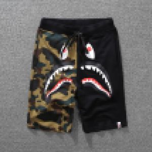 Ny A Bathing AP Split Shark Camo Sweat Shorts Tag Streetwear Nigo