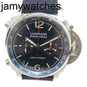 Chrono Watch Panerass Designer Mens Luna Rossa Automatic Navy Luxury Full Stainless Steel Waterproof Wristwatches High Quality Mechanical Iri