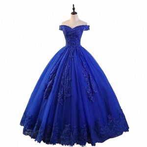 Ashley Gloria Summer New Blue Quinceanera Dres Sweet Fr Party Dr Luxury Lace Ball Sukni